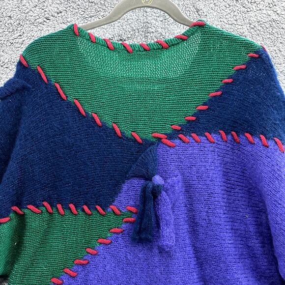 Vintage Kansai Yamamoto Women's Boxy Knit Sweater Multicolor Perfect Condition‎ - Picture 3 of 12